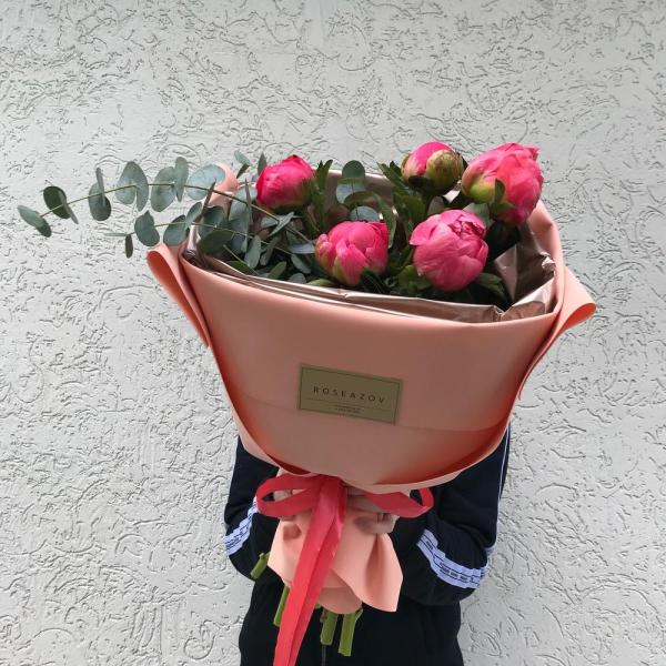 Букет "Розовые пионы"