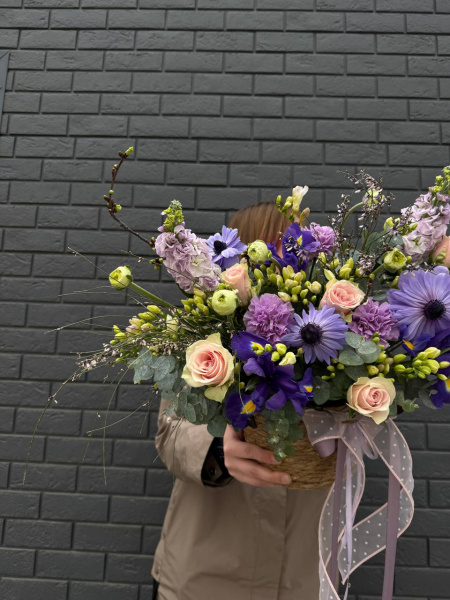 ФИОЛЕТОВАЯ композиция цветов